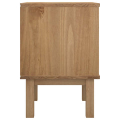 vidaXL Bedside Table OTTA Black 45 x 39 x 57 cm Solid Pine Wood 5