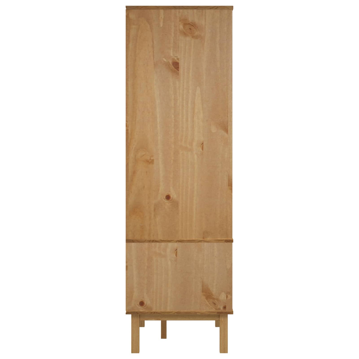 Wardrobe "OTTA" 76,5x53x172 cm Solid Wood Pine Black