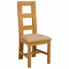Dining LELYSTAD Solid Oak Wood Beige Table chair