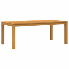 vidaXL Dining Table 200 x 100 x 75 cm Solid Oak Wood Natural 2
