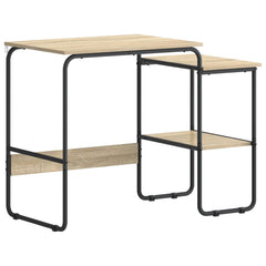 Desk with Storage 100 x 50 x 75 cm Sonoma oak