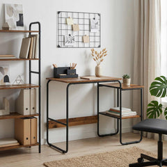 Desk with Storage 100 x 50 x 75 cm Old wood