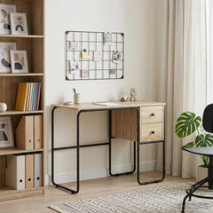 Desk with Storage 100 x 50 x 75 cm Sonoma oak