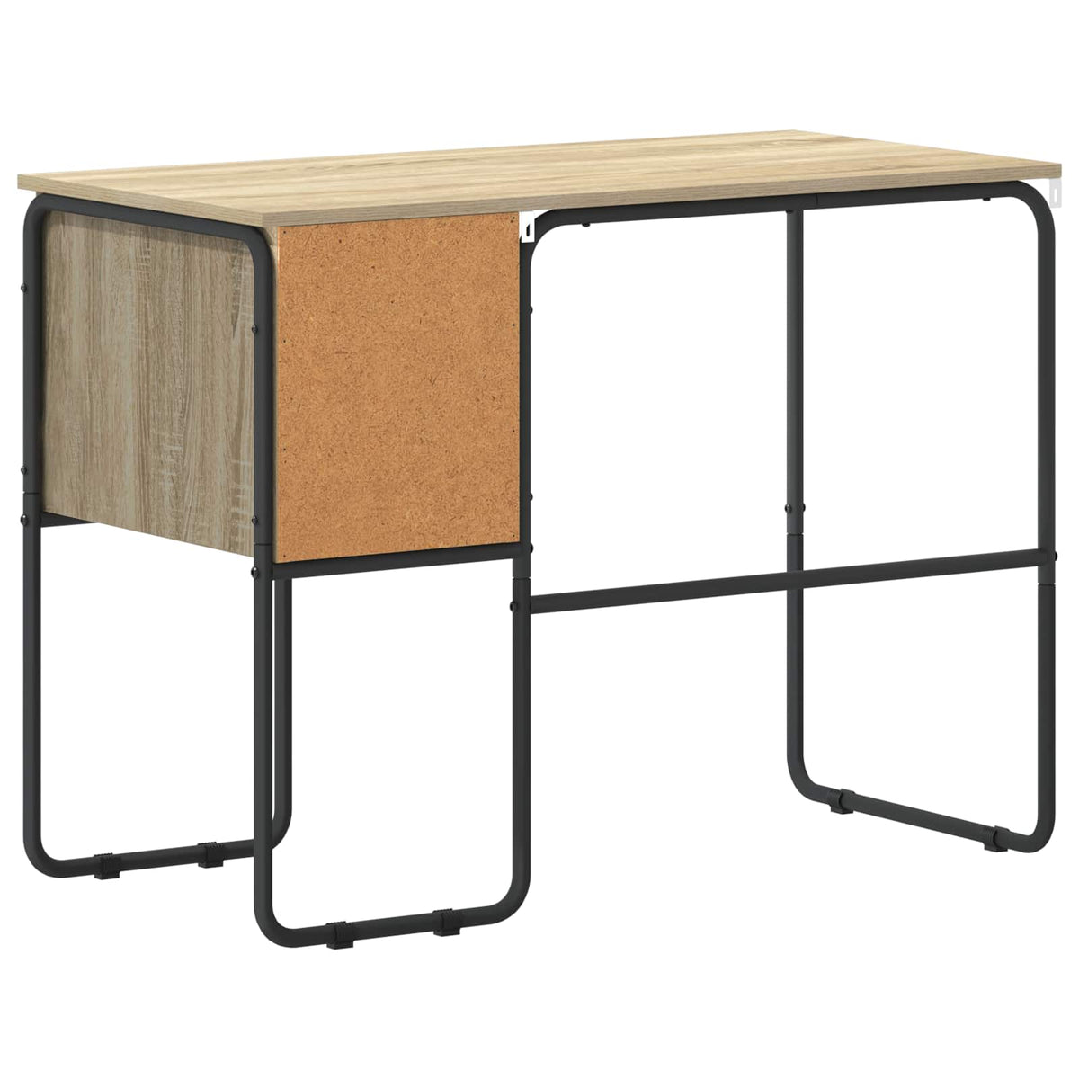 Desk with Storage 100 x 50 x 75 cm Sonoma oak