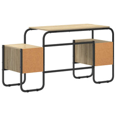 Desk with Storage 145 x 50 x 75 cm Sonoma oak
