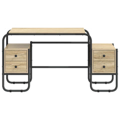 Desk with Storage 145 x 50 x 75 cm Sonoma oak
