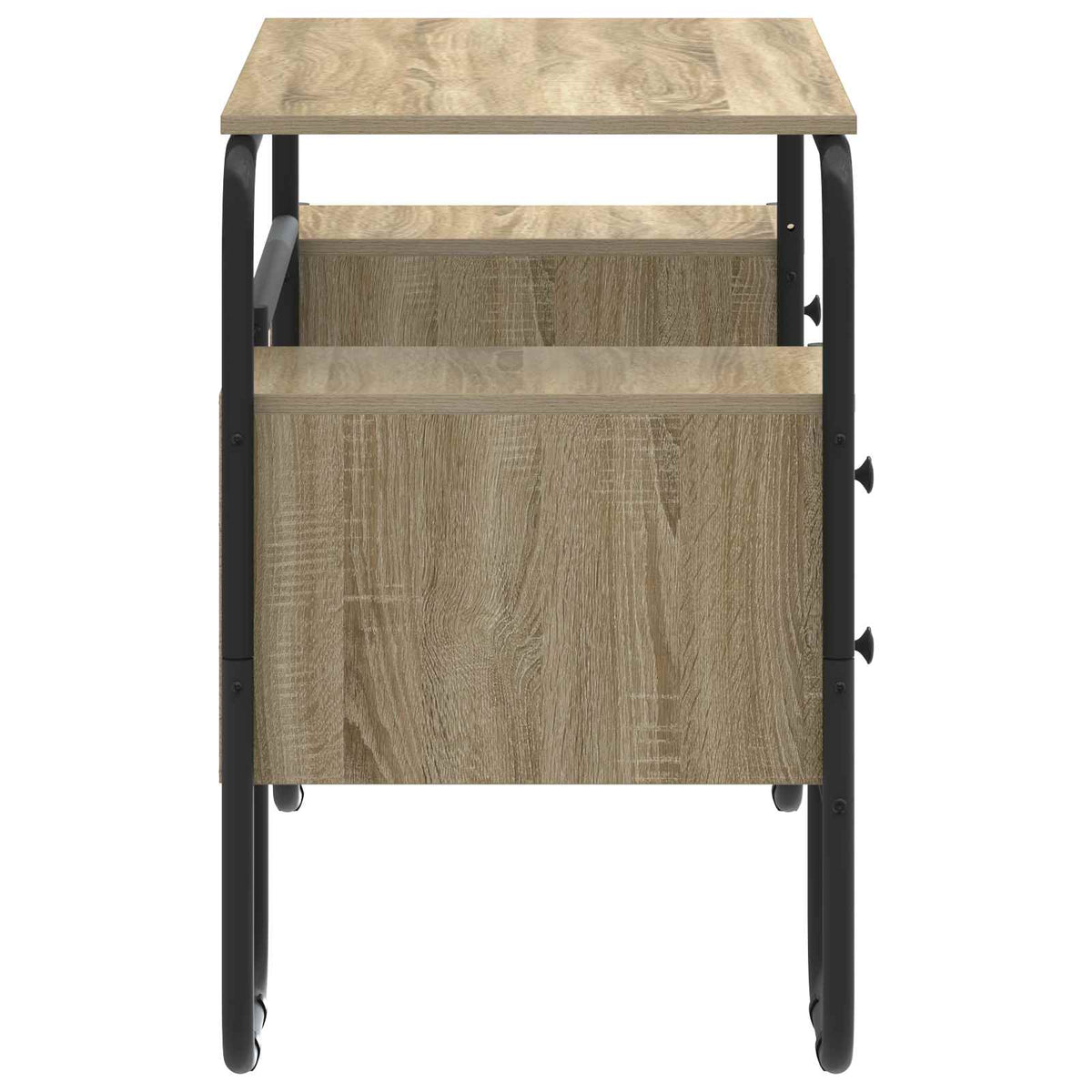 Desk with Storage 145 x 50 x 75 cm Sonoma oak