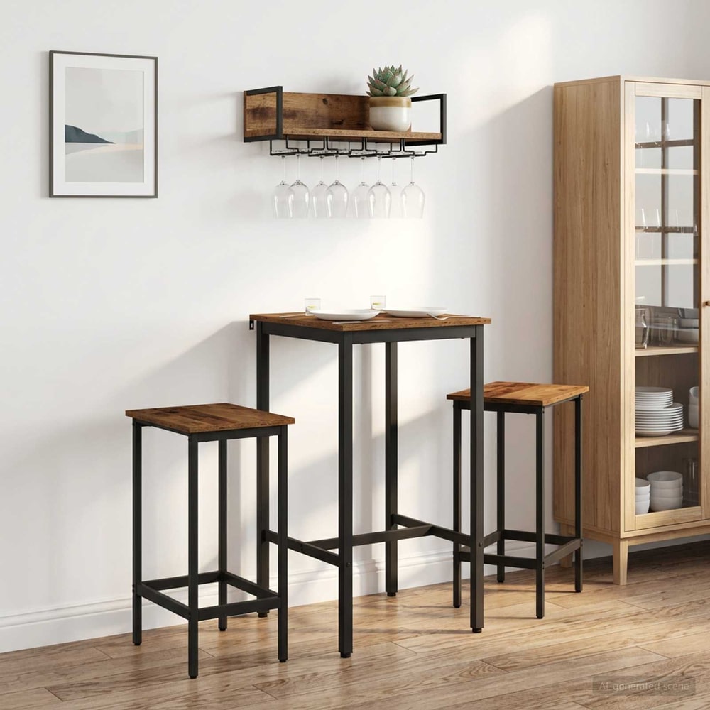 Bar Table Engineered Wood Old wood 52 x 52 x 90 cm