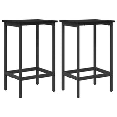 Bar Stool Engineered Wood 2 pcs Black oak 40 x 32 x 64 cm