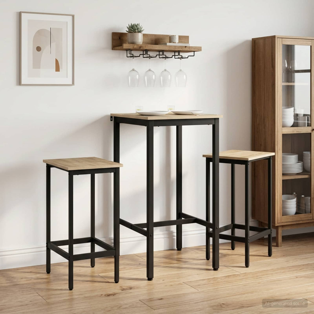 Bar Stool Engineered Wood 2 pcs Sonoma oak 40 x 32 x 64 cm