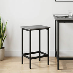 vidaXL Bar Stool Grey Sonoma 40 x 32 x 64 cm Engineered Wood 1