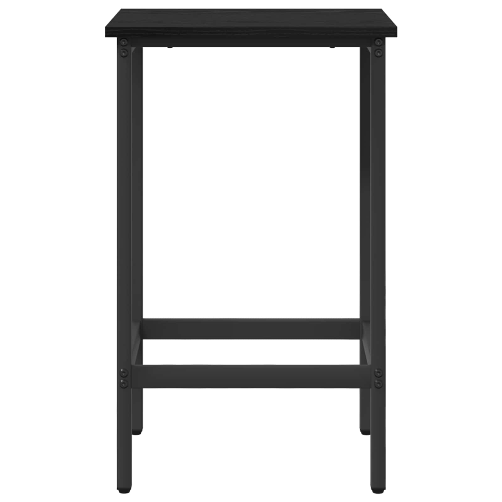 vidaXL Bar Stool Black Oak 40 x 32 x 74 cm Engineered Wood 3