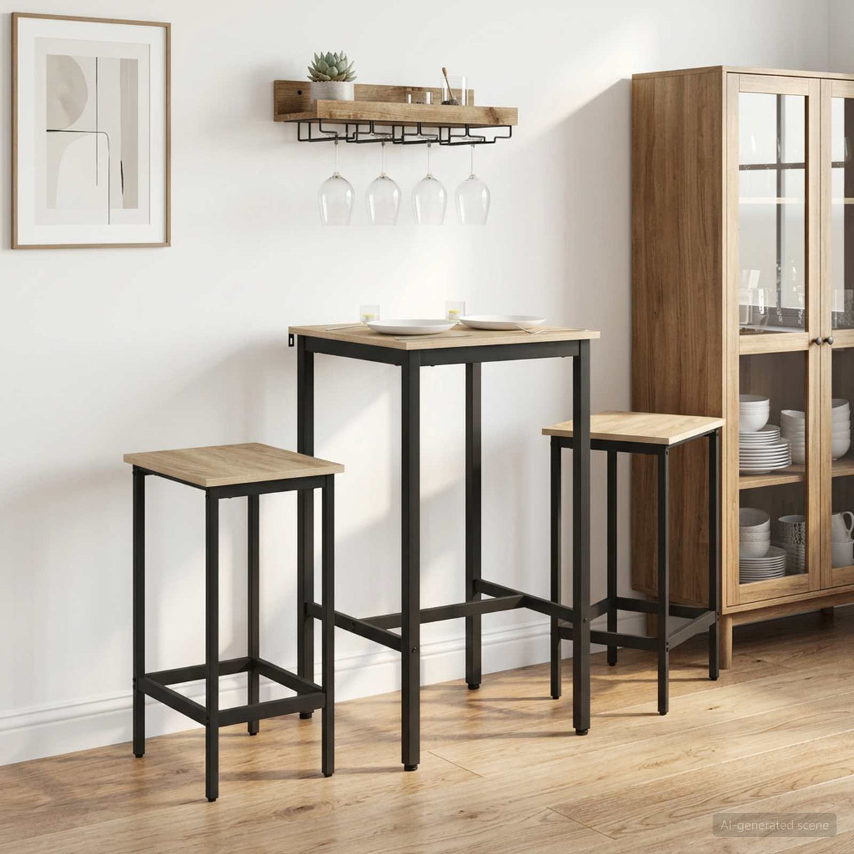 Bar Stool Engineered Wood 2 pcs Sonoma oak 40 x 32 x 74 cm