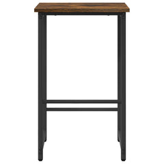 vidaXL Bar Stool Smoked Oak 40 x 32 x 64 cm Engineered Wood 3