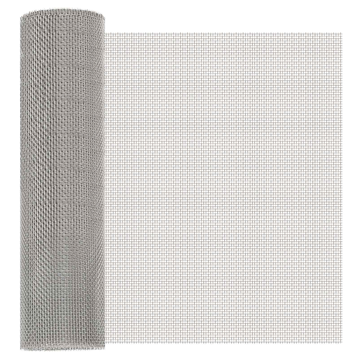 Mesh Screen 40 x 1000 cm Stainless Steel 201 Silver 8 mesh