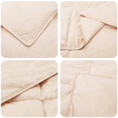 vidaXL Winter duvet Beige 140 x 220 cm 100% Natural Kapok 5