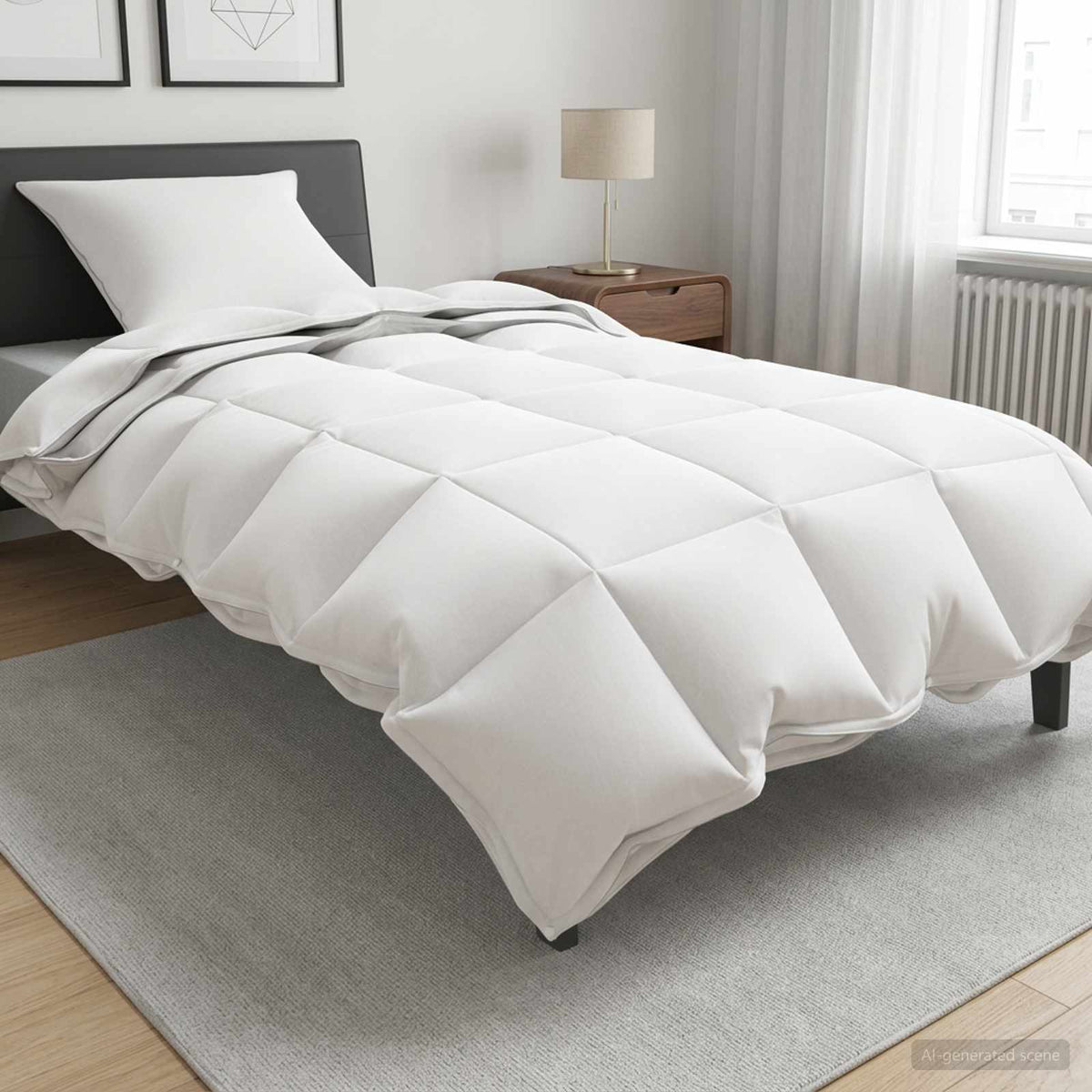 Full Year Duvet White Bamboo Fiber