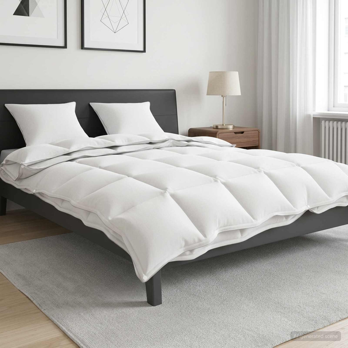 Full Year Duvet White Bamboo Fiber