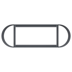 vidaXL Raised Garden Bed Anthracite 120 x 40x 40 cm 5