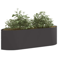 vidaXL Raised Garden Bed Black 140 x 40x 40 cm Steel 3