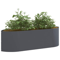 vidaXL Raised Garden Bed Anthracite 140 x 40x 40 cm Steel 3