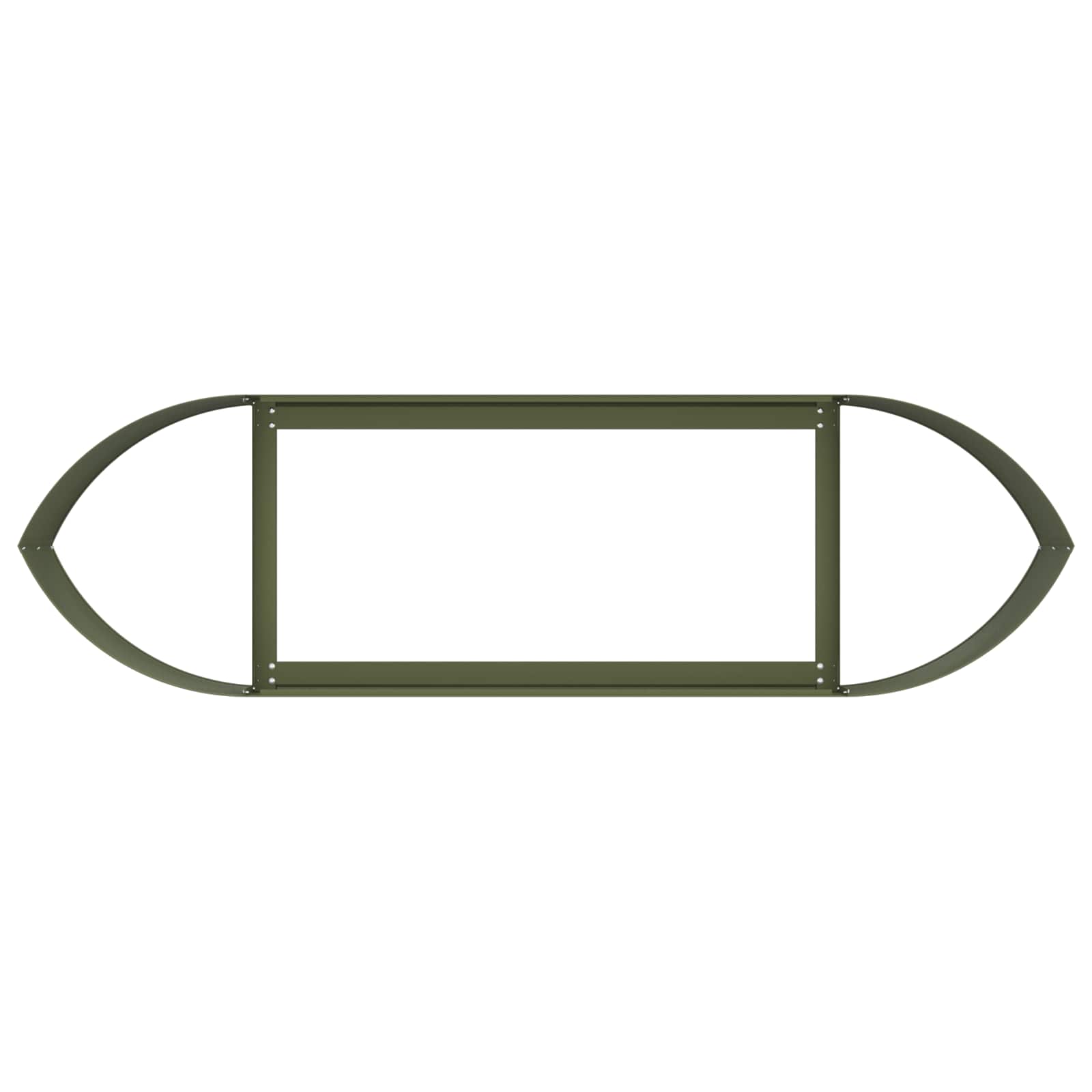 vidaXL Raised Garden Bed Olive Green 140 x 40x 40 cm Steel 5
