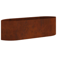 vidaXL Raised Garden Bed Weathering Steel 140 x 40x 40 cm Steel 2