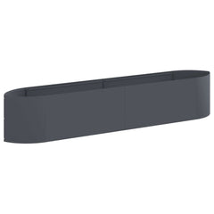 Raised Garden Bed 220 x 40x 40 cm Steel Anthracite
