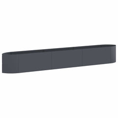 Raised Garden Bed 300 x 40x 40 cm Steel Anthracite