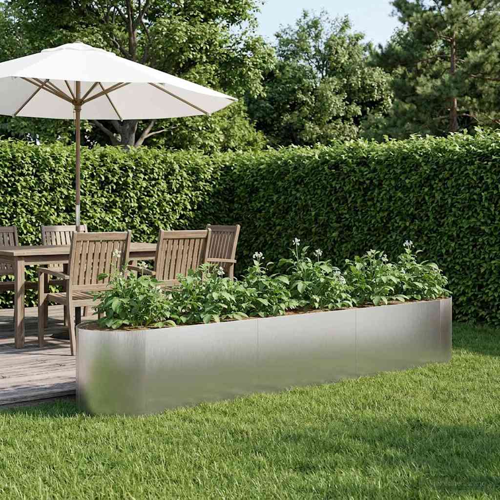 Raised Garden Bed 300 x 40x 40 cm Steel Stainless steel