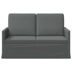 2 Seater Sofa 130 x 81 x 82 cm Fabric 120 cm Dark grey