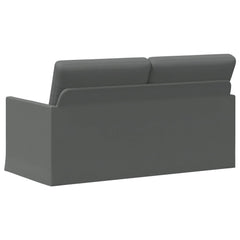 2 Seater Sofa 150 x 81 x 82 cm Fabric 140 cm Dark grey