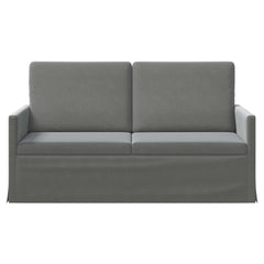 2 Seater Sofa 150 x 81 x 82 cm Velvet 140 cm Dark grey