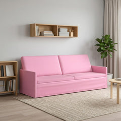 3 Seater Sofa 220 x 81 x 82 cm Fabric 210 cm Pink