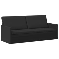 Sofa Set 2 pcs Fabric 1-Seater + 3-Seater (180 cm) Black