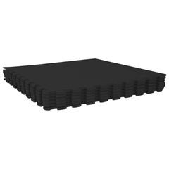 vidaXL Pool Ground Mat 24 pcs Black 8.64 m² EVA Foam 4