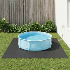 vidaXL Pool Ground Mat 40 pcs Black 14.4 m² EVA Foam 1