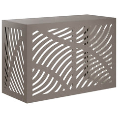 Air Conditioner Cover 90 x 40 x 60 cm Steel Leave Wave Pattern Weathering steel