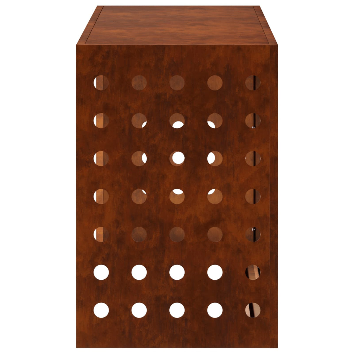 Air Conditioner Cover 90 x 40 x 60 cm Steel Round Circle Pattern Weathering steel