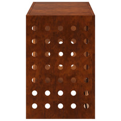 Air Conditioner Cover 90 x 40 x 60 cm Steel Round Circle Pattern Weathering steel