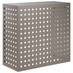 Air Conditioner Cover 110 x 50 x 105 cm Steel Round Circle Pattern Weathering steel