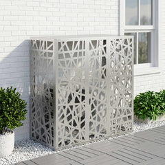 Air Conditioner Cover 110 x 50 x 105 cm Steel Geometric mesh Pattern Galvanised steel