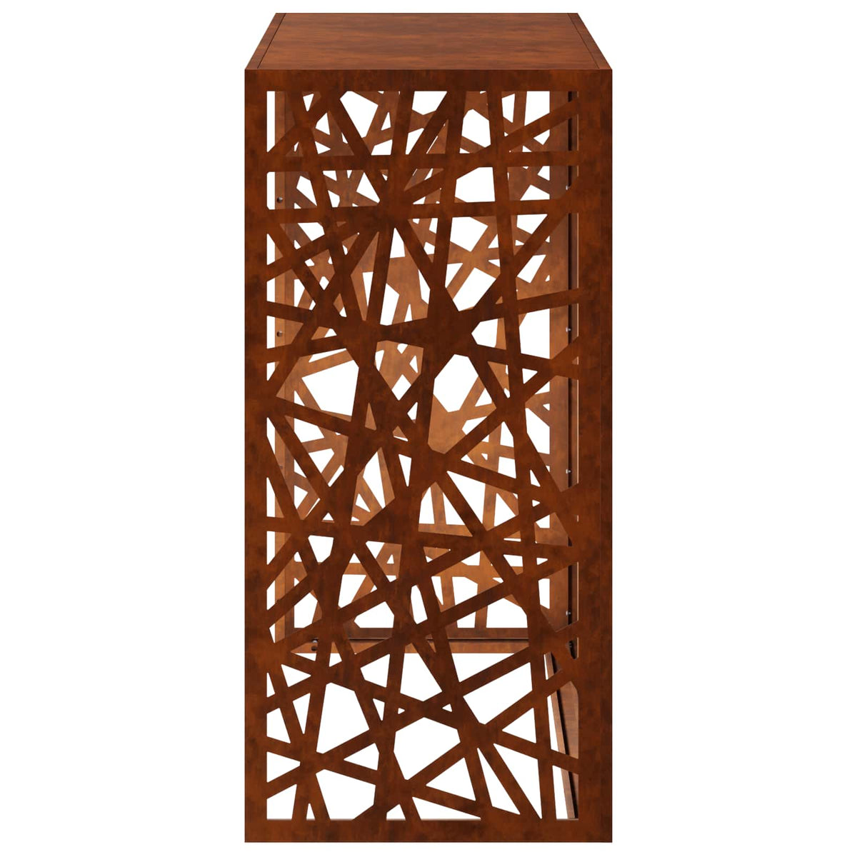 Air Conditioner Cover 110 x 50 x 105 cm Steel Geometric mesh Pattern Weathering steel