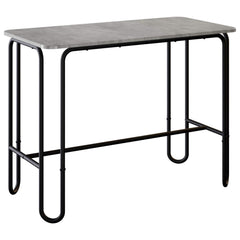 vidaXL Dining Table 100 x 50 x 75 cm Engineered Wood Concrete Grey 2