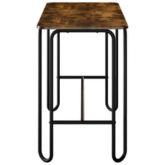 vidaXL Dining Table 100 x 50 x 75 cm Engineered Wood Smoked Oak 4
