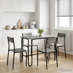 vidaXL Dining Table 100 x 50 x 75 cm Engineered Wood Grey Sonoma 1