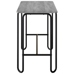 vidaXL Dining Table 100 x 50 x 75 cm Engineered Wood Grey Sonoma 4