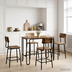 vidaXL Dining Table 100 x 50 x 75 cm Engineered Wood Old Wood 1