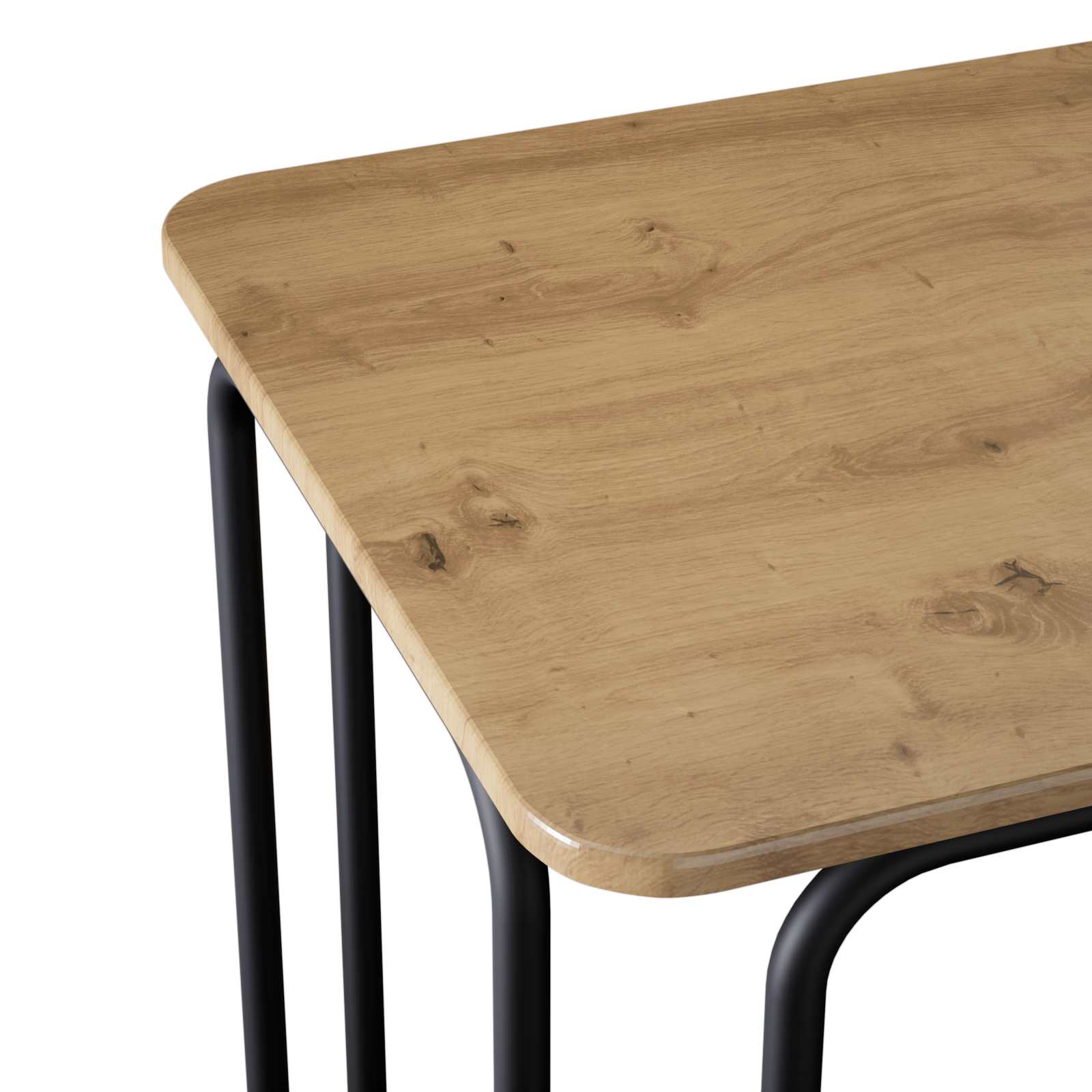 vidaXL Dining Table 100 x 50 x 75 cm Engineered Wood Artisan Oak 6