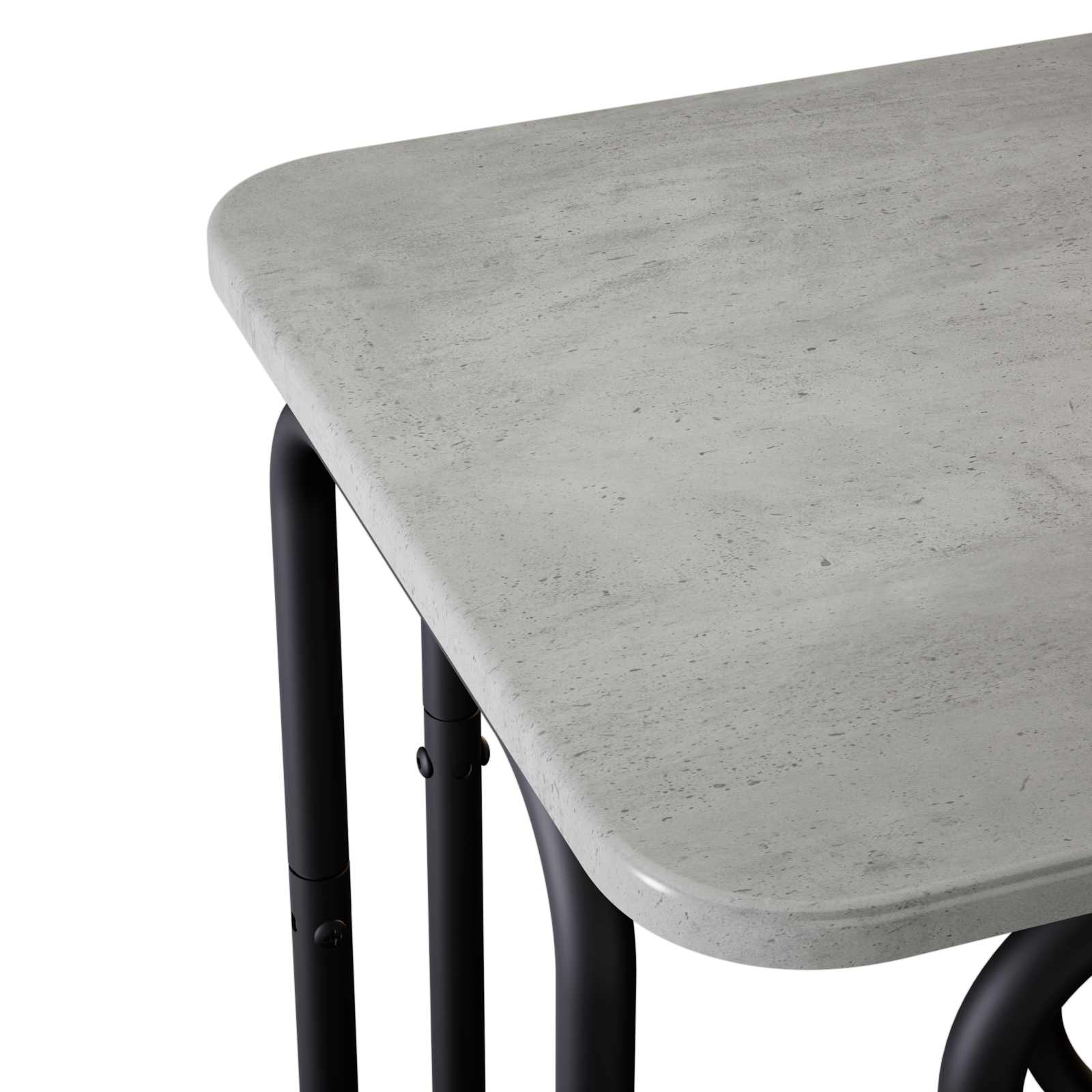 vidaXL Coffee Table Concrete Grey 40 x 40 x 45 cm Engineered Wood 5